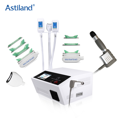 Fette Gefriehrmaschine-u. Stoßwellen-Griff-Multifunktionsabnehmenmaschine Cryolipolysis